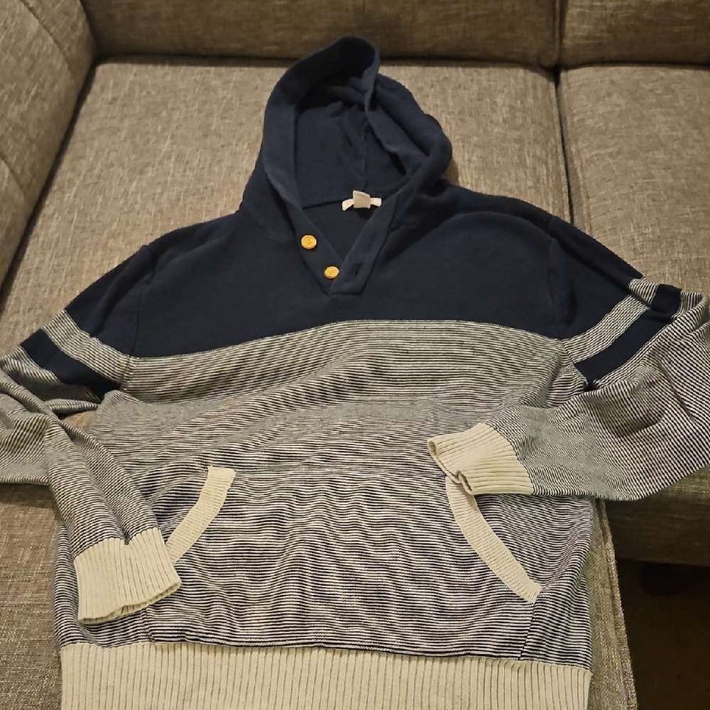 Cat & Jack Navy Knit Sweater Size L (12/14)